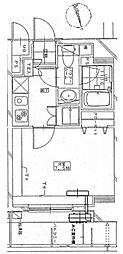 リベルテ上野 1Kの間取図画像
