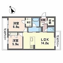 シャーメゾン　みずの森 0303 ｜ 滋賀県守山市勝部２丁目字中袋635-4、635番5、字奥出380番8（賃貸マンション2LDK・3階・62.87㎡） その2