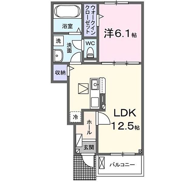 東京都八王子市加住町１丁目(賃貸アパート1LDK・1階・44.70㎡)の写真 その2