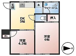 間取図画像 2DK