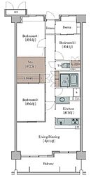 クラシアム大井町 3LDKの間取図画像
