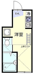 プラチナシティ蒲田 ワンルームの間取図画像
