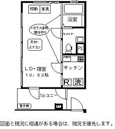 FLAT Y 3階1Kの間取り