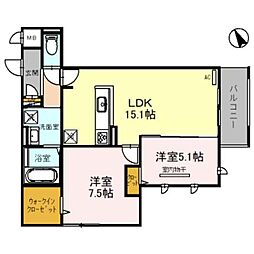 D'residence茨木蔵垣内 2LDKの間取図画像