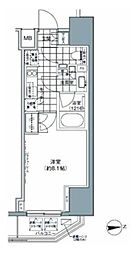 パークハビオ上野3丁目 1Kの間取図画像