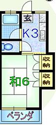 間取図画像 1K