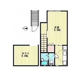 SunflowerGarden蛍坂 1Kの間取図画像