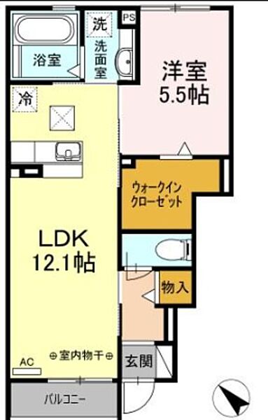 ルルジ 1102｜静岡県富士宮市小泉(賃貸アパート1LDK・1階・57.80㎡)の写真 その2
