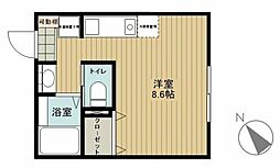 ラーク町田II ワンルームの間取図画像