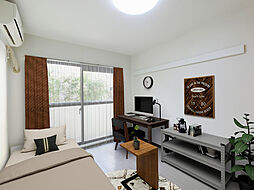 エル・シャロンII 210 2階1Kのリビング/ダイニング