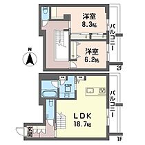 クレール　ド　リュンヌ 00105 ｜ 東京都世田谷区世田谷１丁目11-以下未定)（賃貸マンション2LDK・1階・88.04㎡） その2