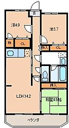 クオリア 3LDKの間取図画像