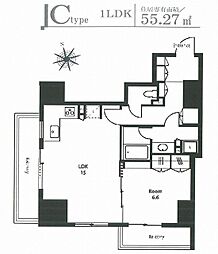 ステイシス町屋 1LDKの間取図画像