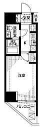 プレール・ドゥーク高円寺2 1Kの間取図画像