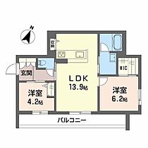 シャーメゾン吉塚211 A0304 ｜ 福岡県福岡市博多区吉塚８丁目70-71-1、71-2之各一部（賃貸マンション2LDK・3階・56.85㎡） その2