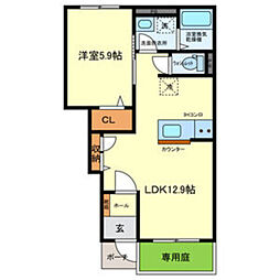 間取図画像 1LDK