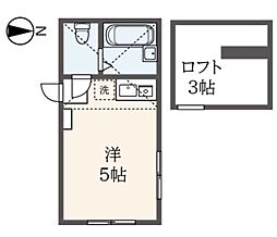 ユナイト追浜アドニース ワンルームの間取図画像