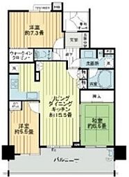 ライオンズ稲毛マスターマークス 14階3LDKの間取り