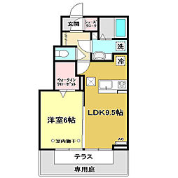 ルリ 1LDKの間取図画像
