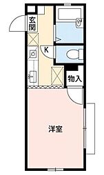 アメニティーズ ワンルームの間取図画像