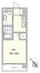 グランドシャルマン博多駅前 1Kの間取図画像