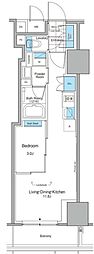 ルフォンプログレ北新宿 1LDKの間取図画像