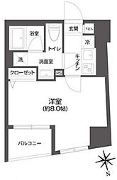 GRANDPASEO市谷甲良町 1Kの間取図画像