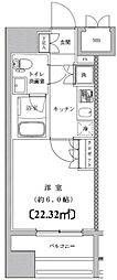 JR京浜東北・根岸線 川崎駅 徒歩9分の賃貸マンション 2階1Kの間取り