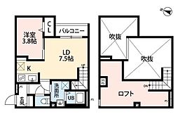 スプリングフォレスト弐番館 1LDKの間取図画像