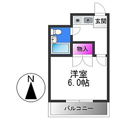 間取図画像 1K