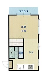 赤羽トナミビル 5階1DKの間取り