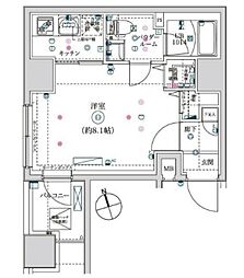 イアース亀戸 3階1Kの間取り