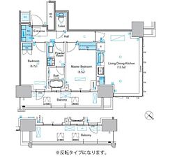 パークアクシス豊洲キャナル 2LDKの間取図画像