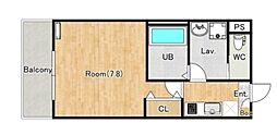 (仮称)ジーメゾン厚木愛甲アマリス 1Kの間取図画像