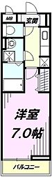 アウローラ 1Kの間取図画像