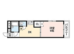 イルフィオーレ板橋 1DKの間取図画像
