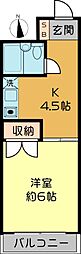 グリーンランド千葉中央ビル 1Kの間取図画像