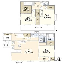 流山市前平井住宅 3SLDKの間取り