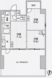 アリビス東十条 3Kの間取図画像