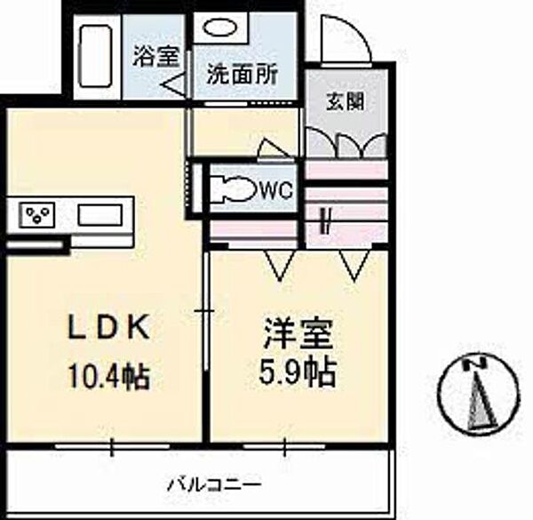 ベレオシンフォニー 303｜徳島県徳島市住吉４丁目(賃貸マンション1LDK・3階・41.24㎡)の写真 その2