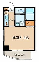 藤月マンション 1Kの間取図画像