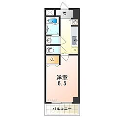 ル・シャンピニヨン 1Kの間取図画像