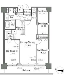 ParkAxis辰巳STAGE 3LDKの間取図画像