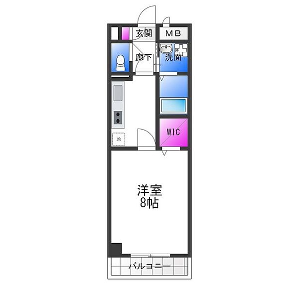 アンプルールフェールバレルコート ｜大阪府大阪市平野区長吉長原西１丁目(賃貸マンション1K・2階・28.98㎡)の写真 その2