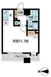 HF錦糸町レジデンス ワンルームの間取図画像