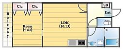 間取図画像 1LDK