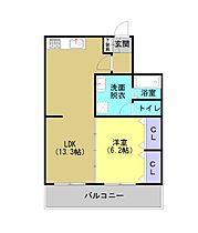 メゾンドール伊地知 203 ｜ 鹿児島県鹿児島市上福元町（賃貸マンション1LDK・2階・50.20㎡） その2