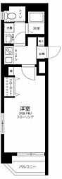 リスレーヌ蔵前 2階1Kの間取り