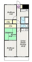 光和エステート 3LDKの間取図画像
