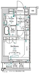 REILISNISHIDAIAZ 1Kの間取図画像
